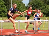 Junior girls hurdles